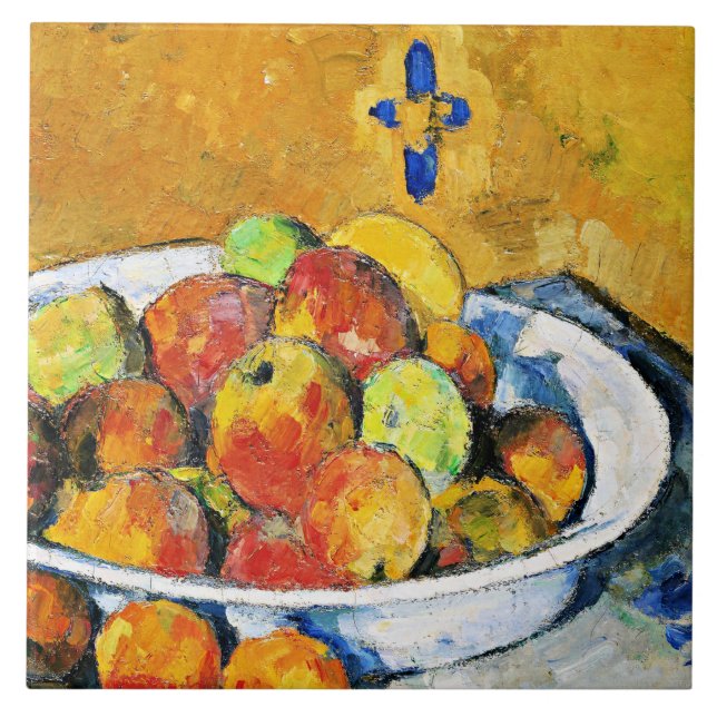 Carreau Cezanne - The Plate of Apples (Devant)