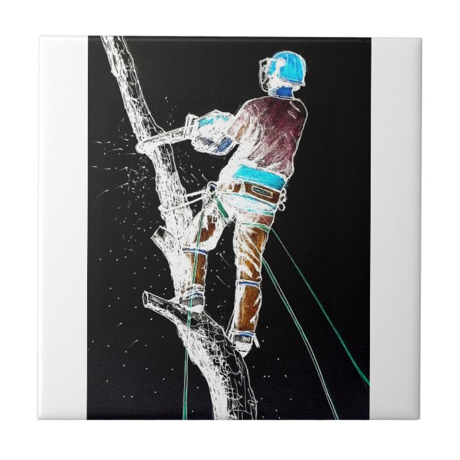 Carreau Chaîne d'arboriste de l'électricien (Devant)