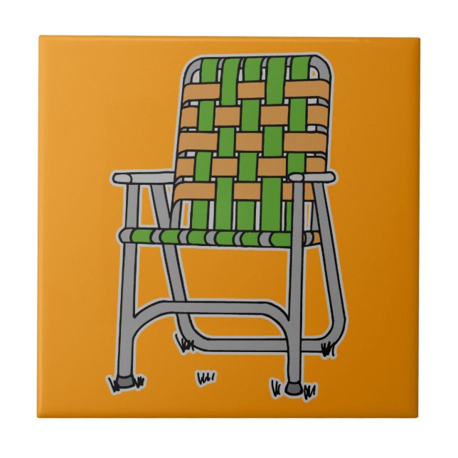 Carreau Chaise de jardin pliante (Devant)