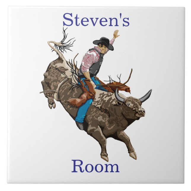 Carreau Chambre d'enfants cowboy  (Devant)
