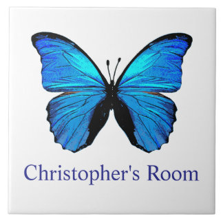 Carreau Chambre d'enfants Papillon Bleu
