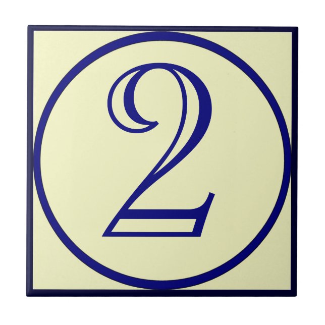 Carreau Chambres de style français Numéros Carrelage en cé (Devant)