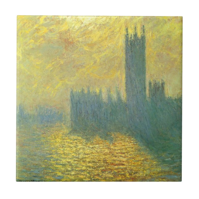Carreau Chambres du Parlement, Stormy Sky par Claude Monet (Devant)