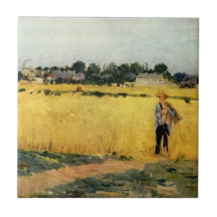 Carreau Champ de céréales (par Berthe Morisot)