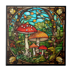 Carreau Champignons Carrelage en céramique de verre tendu