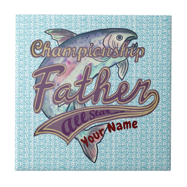 Carreau Champion Pêche papa tuile (Devant)