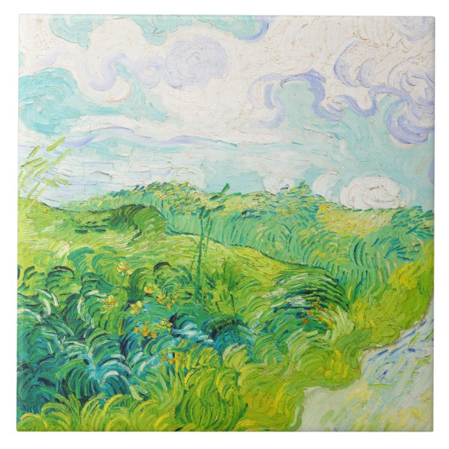 Carreau Champs de blé vert, Van Gogh (Devant)