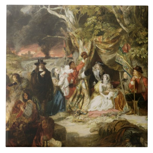 Carreau Champs de T32191 Highgate pendant le grand feu de (Devant)