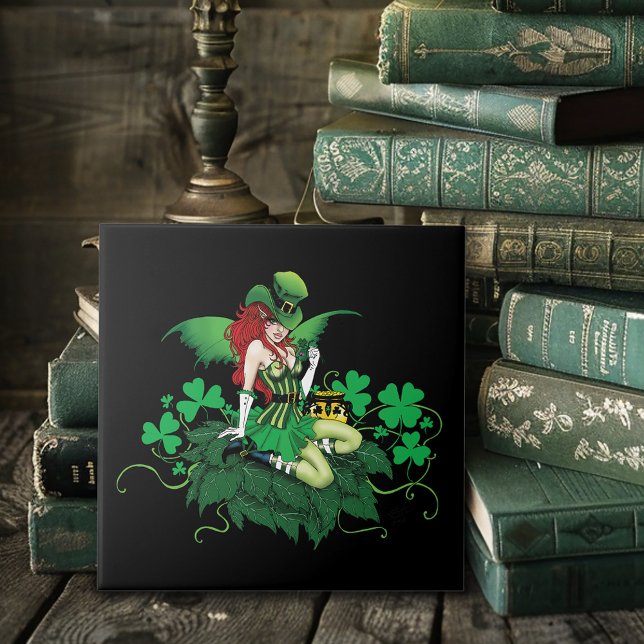 Carreau Chance Vert Fée Irlandaise (Créateur téléchargé)