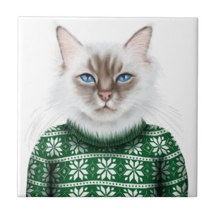 Carreau Chandail de chat de Kitty