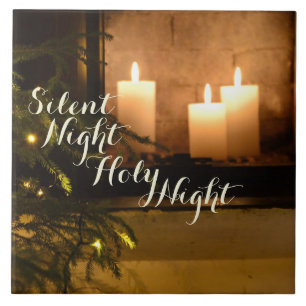 Carreau Chant de Noël aimé "de nuit sainte de nuit