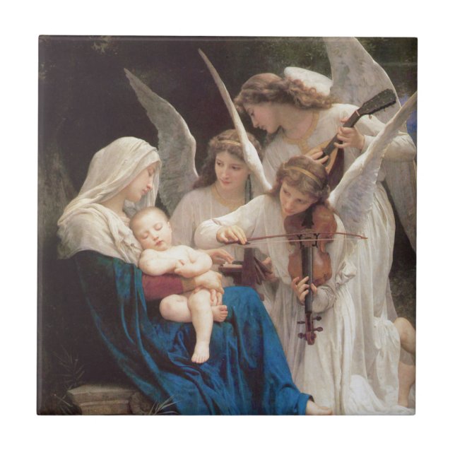 Carreau Chant des Anges (1881) de Bouguereau (Devant)