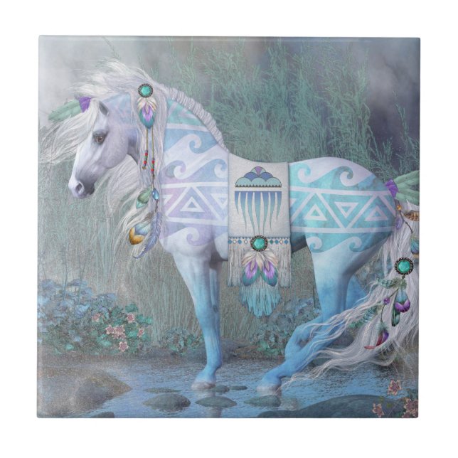 Carreau Chanter des tuiles d'art sur l'eau (Devant)