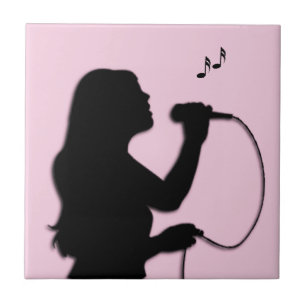 Carreau Chanteuse rose