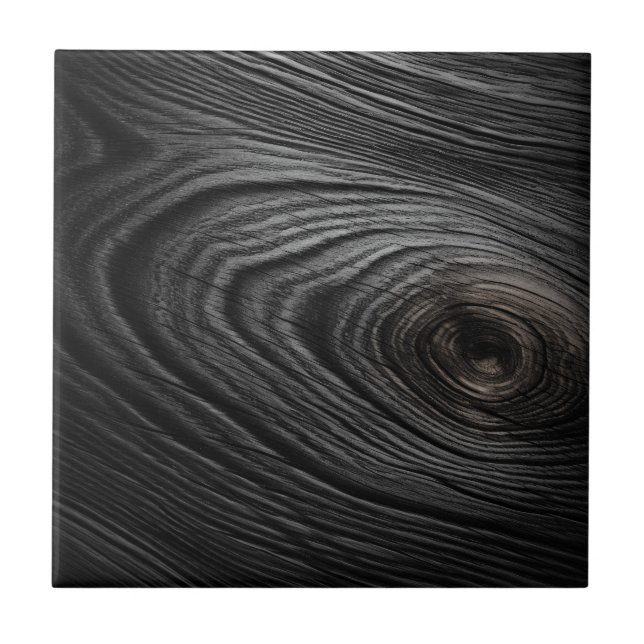 Carreau Charbon Black Wood Grain Texture (Devant)