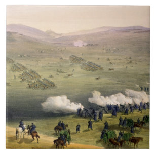 Carreau Charge de la brigade de cavalerie légère, le 25