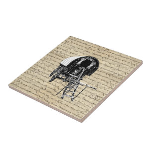 Carreau Chariot gitan bohémien vintage