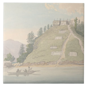 Carreau Charles Hamilton Smith -Village d'Amical Indien