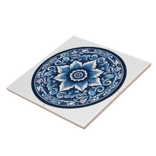 Carreau Charmante Rustique Indigo Blue Azulejo Carrelage A