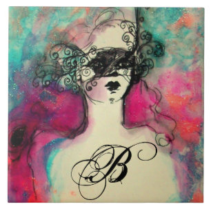 Carreau CHARME Beauté Avec Monogramme Masque