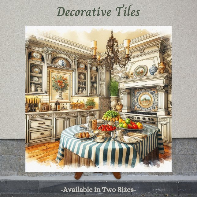 Carreau Charme italien, Capturé dans Carrelage (Italian inspired decorative tile. Perfect tile to display in the kitchen.)