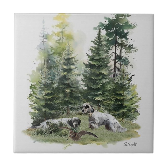 Carreau Chasse à la bécasse, Chasse à la bécasse, Art (Devant)