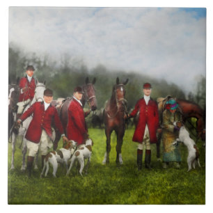 Carreau Chasseur - La chasse au renard - Tally-ho 1924