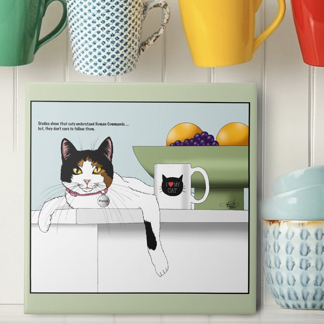 Carreau Chat calicot Cuisine Féline (Créateur téléchargé)