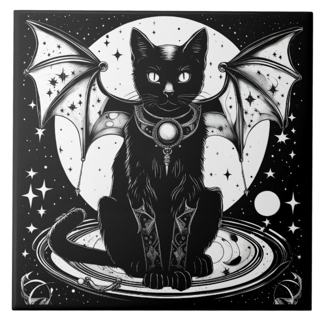 Carreau Chat Chat Cosmique Chat Chat I (Devant)