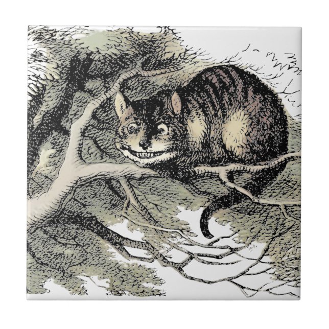 Carreau Chat de Cheshire Alice au Pays des Merveilles Clas (Devant)