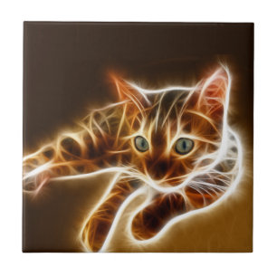 Carreau Chat de Fractalius Bengale