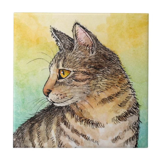 Carreau Chat drôle 645 (Devant)