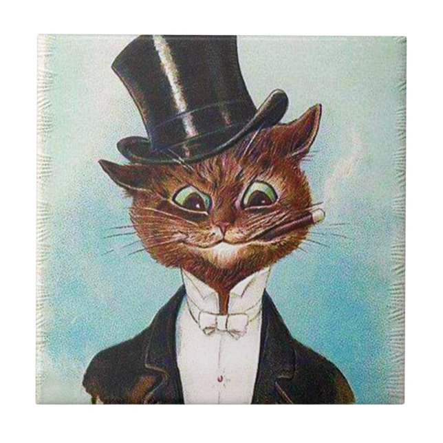 Carreau Chat Gentleman, Louis Wain (Devant)