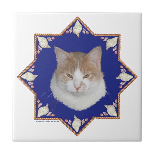 Carreau Chat nautique Alfie (Devant)