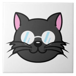 Carreau Chat noir Chat noir Chat gris Chat portant des lun