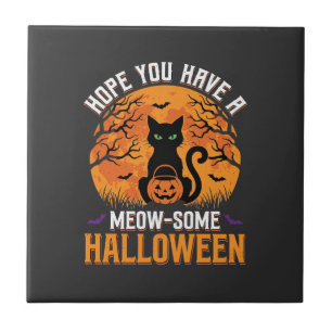 Carreau Chat Noir Halloween Incroyable