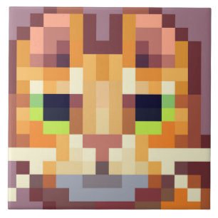 Carreau Chat pixelart