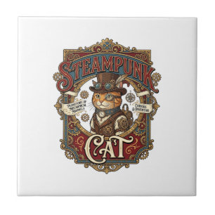 Carreau Chat Steampunk Steampunk Chat Vintage