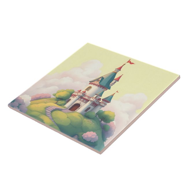 Carreau Château balnéaire avec jardin verdoyant (Côté)