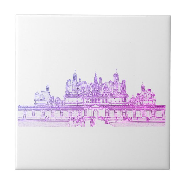Carreau Château de Chambord Architecture France Sketch (Devant)