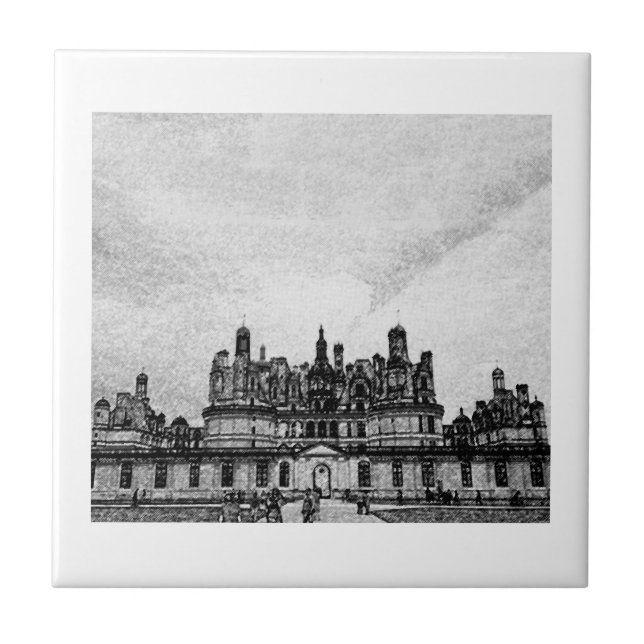 Carreau Château de Chambord Architecture France Sketch (Devant)