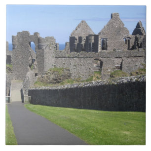 Carreau Château de Dunluce près de Bushmills et Portrush,