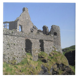 Carreau Château de Dunluce près de Bushmills et Portrush,