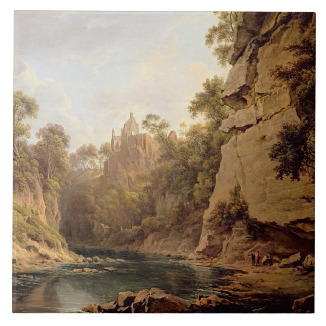 Carreau Château de Hawthornden, près d'Edimbourg, (Devant)