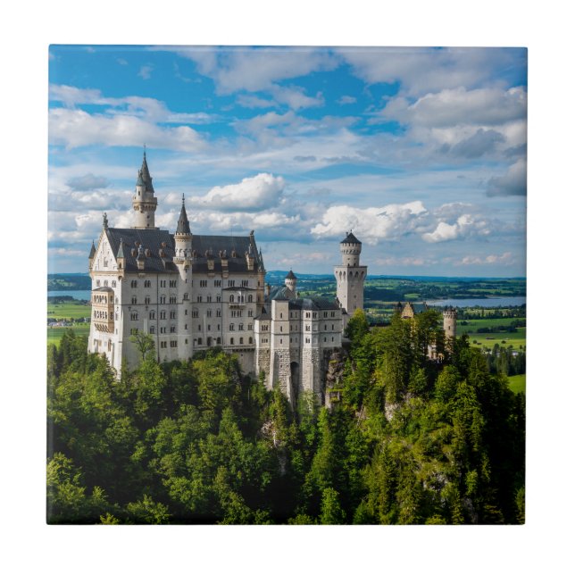 Carreau Château de Neuschwanstein - Bavière - l'Allemagne (Devant)