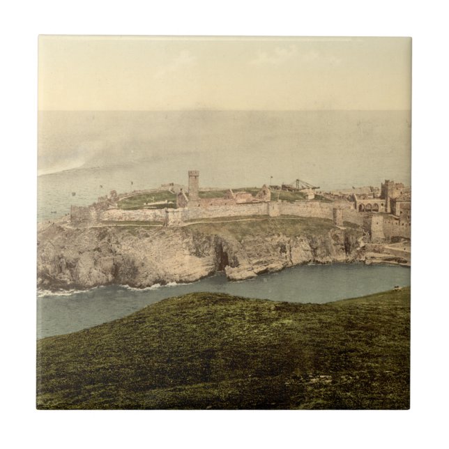 Carreau Château de peau, l'île de St Patrick, île de Man (Devant)