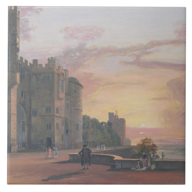 Carreau Château de Windsor : Terrasse du nord regardant (Devant)