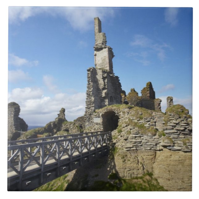 Carreau Château Sinclair Girnigoe, Wick, Caithness, (Devant)