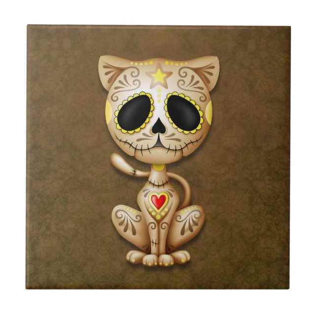 Carreau Chaton Brown de sucre de zombi (Devant)