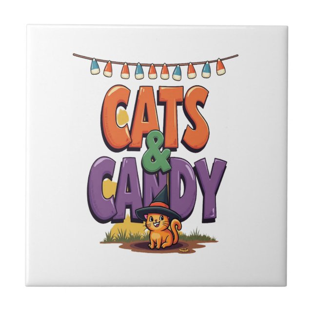 Carreau Chats & Bonbons (Devant)